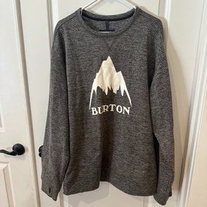 Burton US Ski and Snowboard Team Grey Sweater with Thumbholes